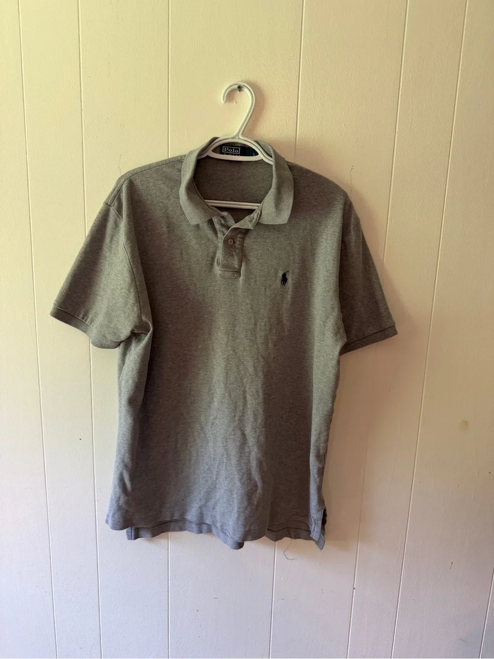 Ralph Lauren Men's Heather Grey Short-Sleeve Polo